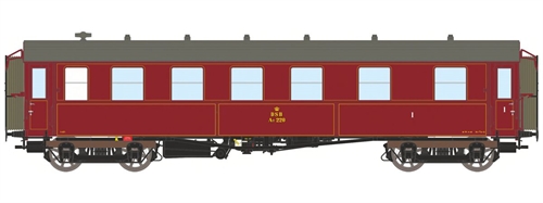 Dekas 876171 DSB AT 220 Personvogn, ca 1945-55, KOMMENDE NYHED 2027